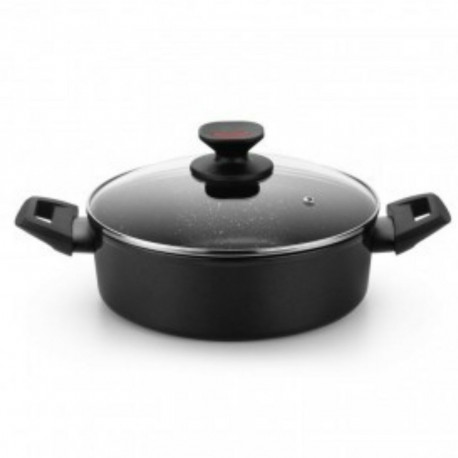 Casserole Monix TITAN ROCK Black Ø 28 cm