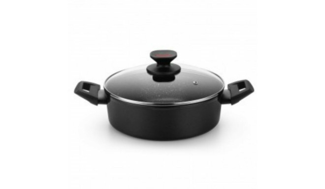 Casserole Monix TITAN ROCK Ø 28 cm Black Toughened aluminium