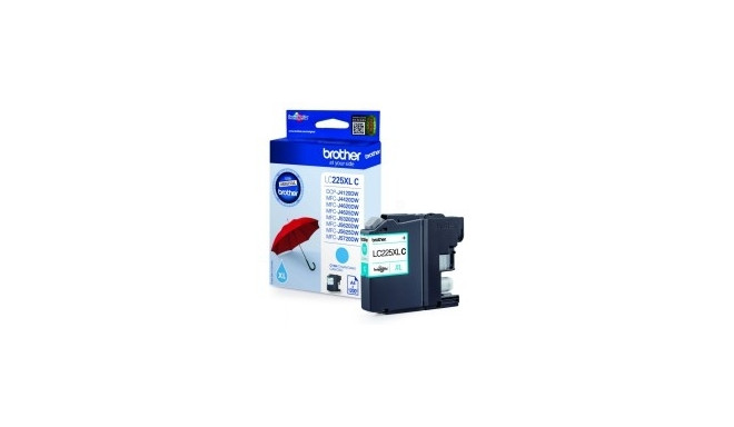 Brother LC225XL (LC225XLC) Ink Cartridge, Cyan