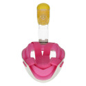 Caruba Full Face Snorkel Masker Dual Air   Afneembaar + Action Cam Mount (Roze   L / XL)