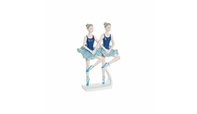 Decorative Figure DKD Home Decor Blue Romantic Ballet Dancer 14 x 7,5 x 21,5 cm