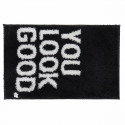 Paklājs DKD Home Decor You Look Good Melns Mikrošķiedra (50 x 80 x 80 cm)