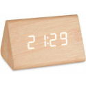 Digitaalne lauakell PVC Wood MDF 11,7x7,5x8, pruun