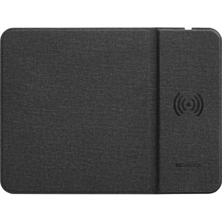 Canyon MP-W5 juhtmevaba laadimisega 10W 324x244mm must hiirematt