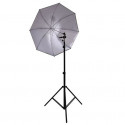 Falcon Eyes Umbrella Set White/Black 152 cm incl. tripod and bracket