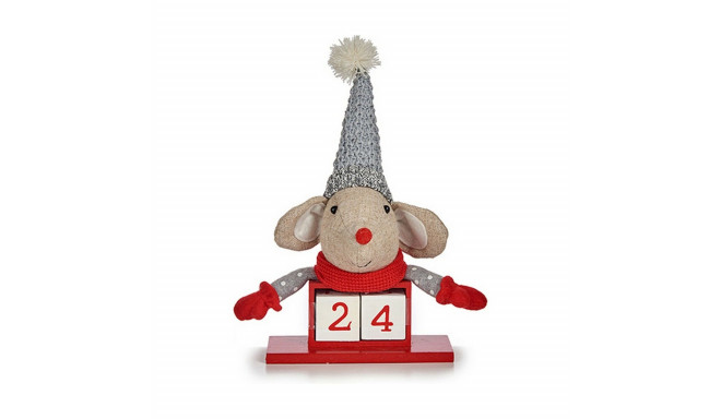 Advent Calendar Mouse Wood (23 x 13 x 20 cm)