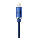 Baseus cable Crystal Shine USB - Lightning 2,0 m 2,4A blue