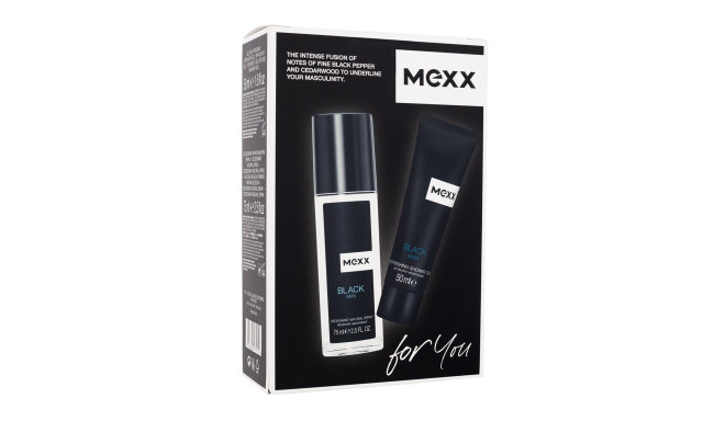 Mexx Black Deodorant (75ml) (Deodorant 75 ml + Shower Gel 50 ml)