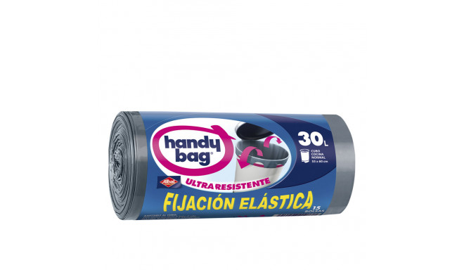 ALBAL HANDY BAG FIJACION ELASTICA bolsa basura 30 litros 15 u