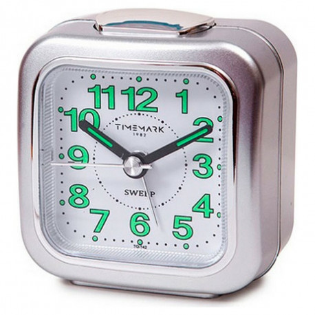 Analogue Alarm Clock Timemark Silver