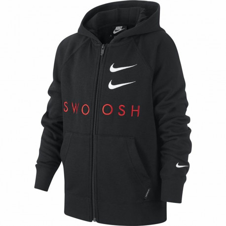 Laste Spordijakk Nike Swoosh Must - 8-10 aastat