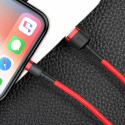 Baseus Cafule Cable Durable Nylon Braided Wire USB | Lightning QC3.0 2.4A 0,5M red (CALKLF-A09)