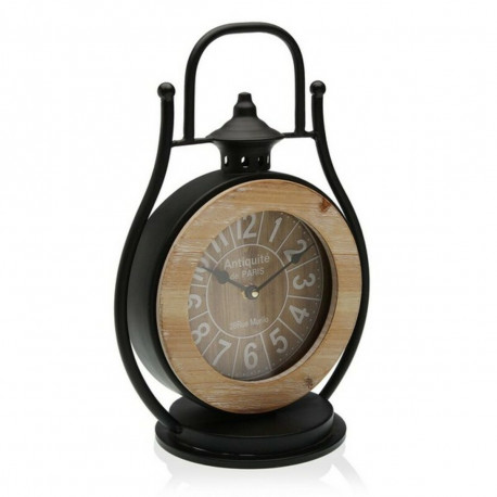Table clock Versa Metal (16,5 x 41 x 26 cm) (26 cm)