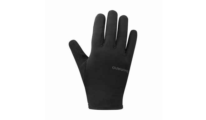 Riteņbraukšanas Cimdi Shimano Light Thermal Melns - S