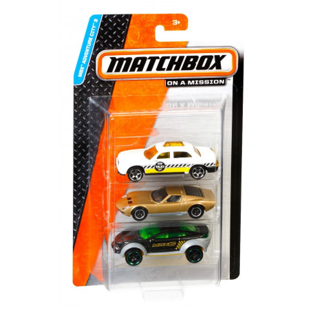 Matchbox® mudelautode 3-pakk