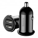 Baseus CCALLP-01 2XUSB 4.8A car charger 2 x USB black