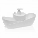 2-in-1 Soap Dispenser for the Kitchen Sink Versa White polypropylene (11 x 26 x 10 cm)