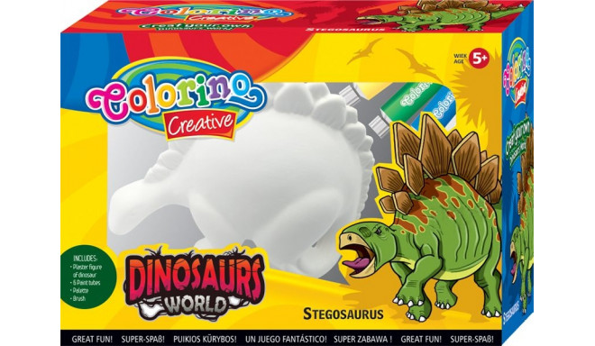 COLORINO CREATIVE Paint Set Stegosaurus, 91350PTR