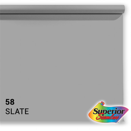 Superior Background Paper 58 Slate Grey 2.72 x 25m
