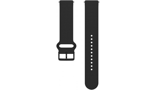 Polar watch strap 20mm S-L T, black silicone