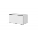 Cama full storage cabinet ROCO RO3 75/37/39 white/black/white