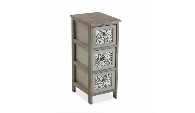Chest of drawers Versa Grey Wood (32 x 63 x 26 cm)