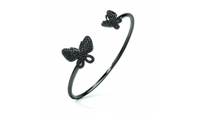 Bracelet Folli Follie Butterflies Sterling silver (Ø 55 mm) - Black