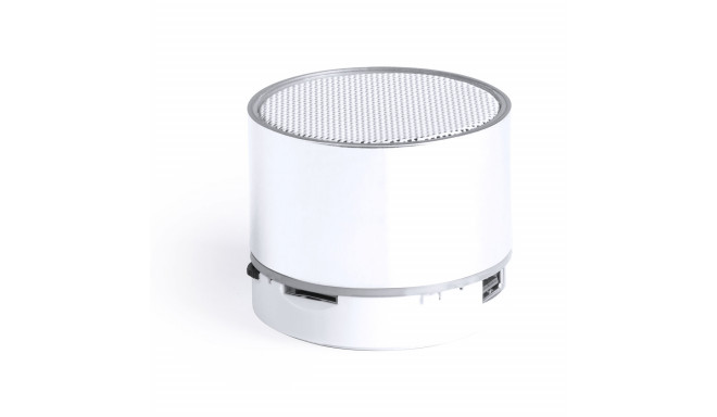 Bluetooth loudspeaker with LED light 145775 (50 Units) (Silver)