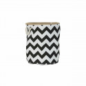 Basket DKD Home Decor Polyester Jute Modern Zigzag (38 x 38 x 45 cm)