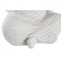 Decorative Figure DKD Home Decor Aged finish White Monk Oriental Magnesium (25,5 x 19 x 39 cm) (2 Un