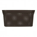 Basket Brown Plastic (24 x 17 x 35 cm)