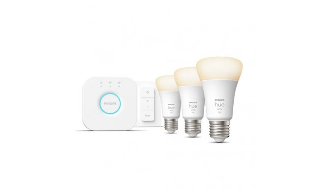 Philips smart bulb kit Hue White Starter Kit 3 E27 (1100) + dimmer