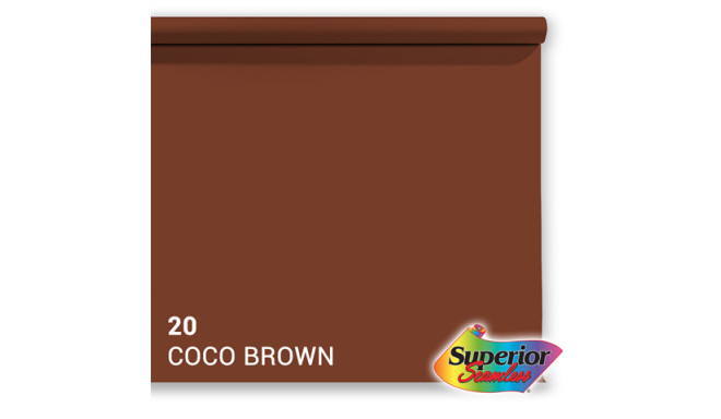 Superior Background Paper 20 Coco Brown 1.35 x 11m