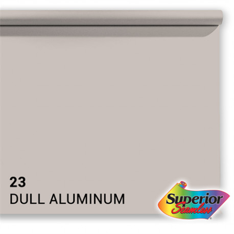 Superior backround paper 23 1.35 x 11m 23, dull aluminum