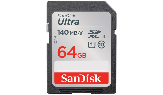 Sandisk mälukaart SDXC 64GB Ultra 140MB/s UHS-I