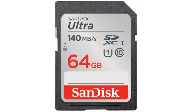 Sandisk memory card SDXC 64GB Ultra 140MB/s UHS-I