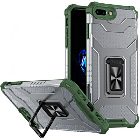 Case Crystal Ring Apple iPhone 8 Plus, green