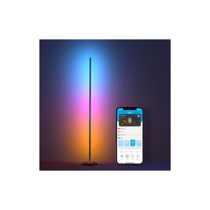 Govee LED Floor Lamp Smart floor lighting Black WiFi/Bluetooth Smart lightbulbs Photopoint.lv