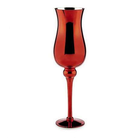 Candleholder AR1903121 AR1903121 Red Crystal 13,5 x 4,5 x 13,5 cm 13,5 x 45 x 13,5 cm