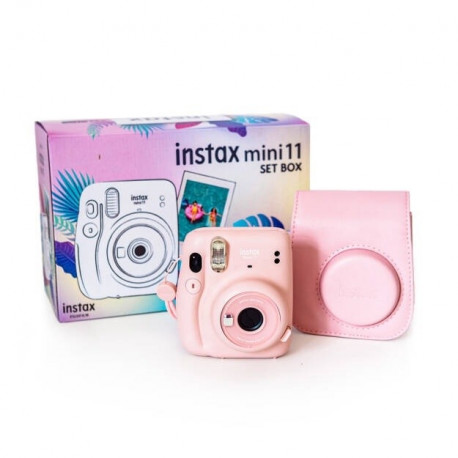 Instax mini 11 small set (camera, cover) pink