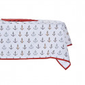 Table linen set DKD Home Decor Red Blue Polyester Cotton (150 x 150 x 0,5 cm) (2 Units)