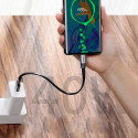 Baseus Simple flat cable USB / USB Type C SuperCharge 5A 40W Quick Charge 3.0 QC 3.0 23cm gray (CATM