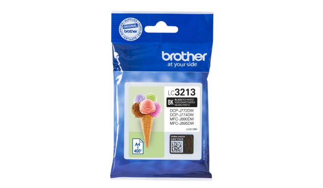 Brother LC3213BK tindikassett, must