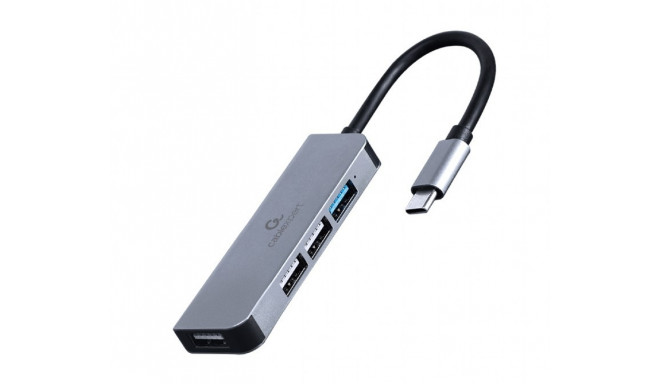 Hub 4-ports USB-C, 3xUSB 2.0, USB 3.1