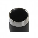 Toothbrush Holder DKD Home Decor Silver Black Stainless steel Resin (7 x 7 x 10,5 cm)