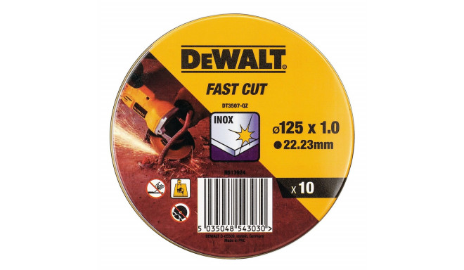 Griešanas disks Dewalt Fast Cut dt3507-qz 10 gb. 115 x 1 x 22,23 mm