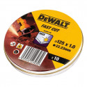 Cutting disc Dewalt Fast Cut dt3507-qz 10Units 115 x 1 x 22,23 mm