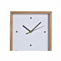 Wall Clock DKD Home Decor Wood White Houses (20 x 4 x 30 cm)