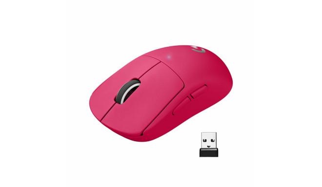 Juhtmevaba Hiir Logitech PRO X SUPERLIGHT Wireless Mouse MAGENTA Punane Roosa