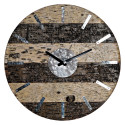 Wall Clock DKD Home Decor Metallic Wood Metal (40 x 3.6 x 40 cm)